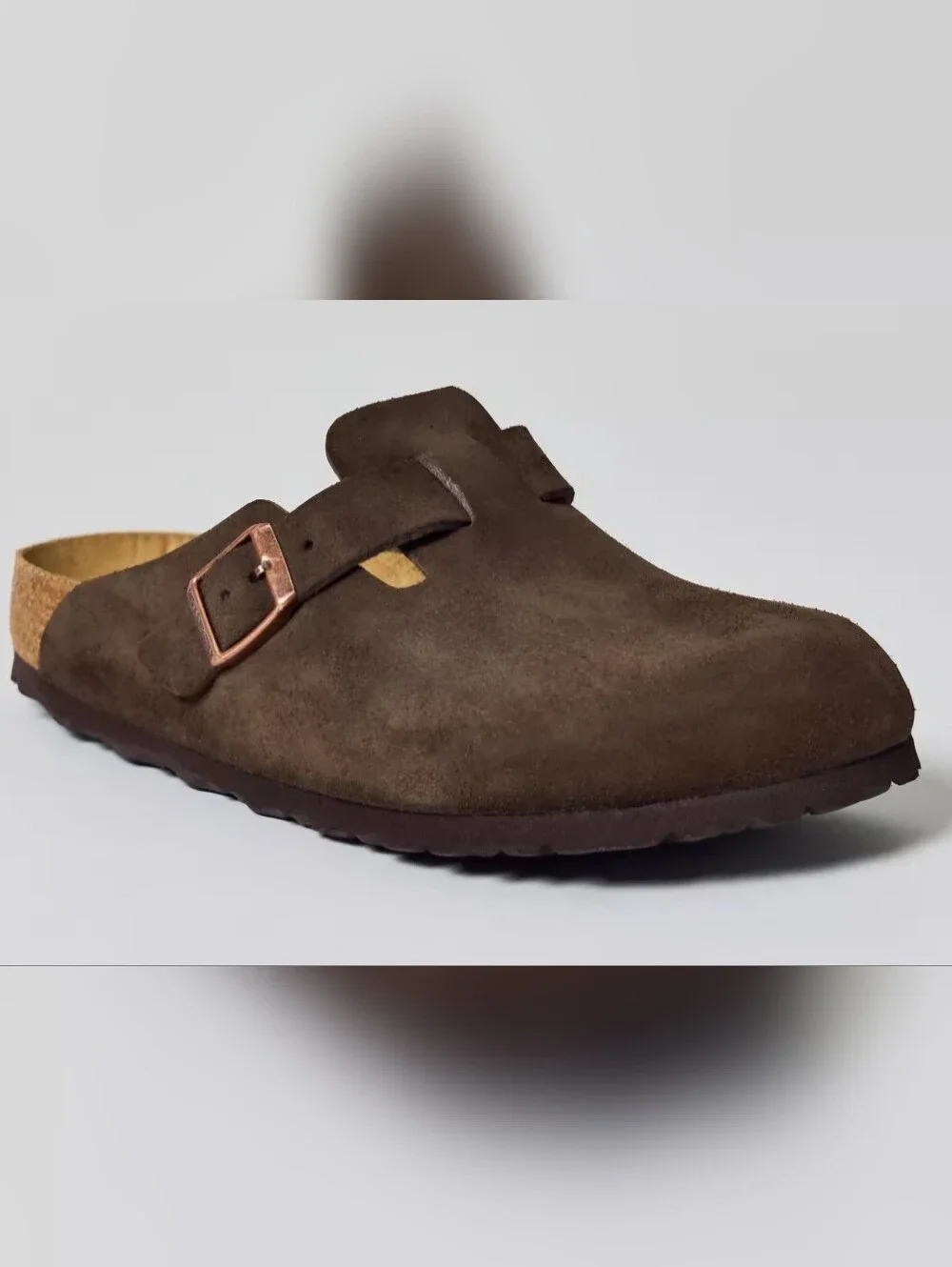 Birkenstock Men’s Boston Suede Clog - Dark Brown
